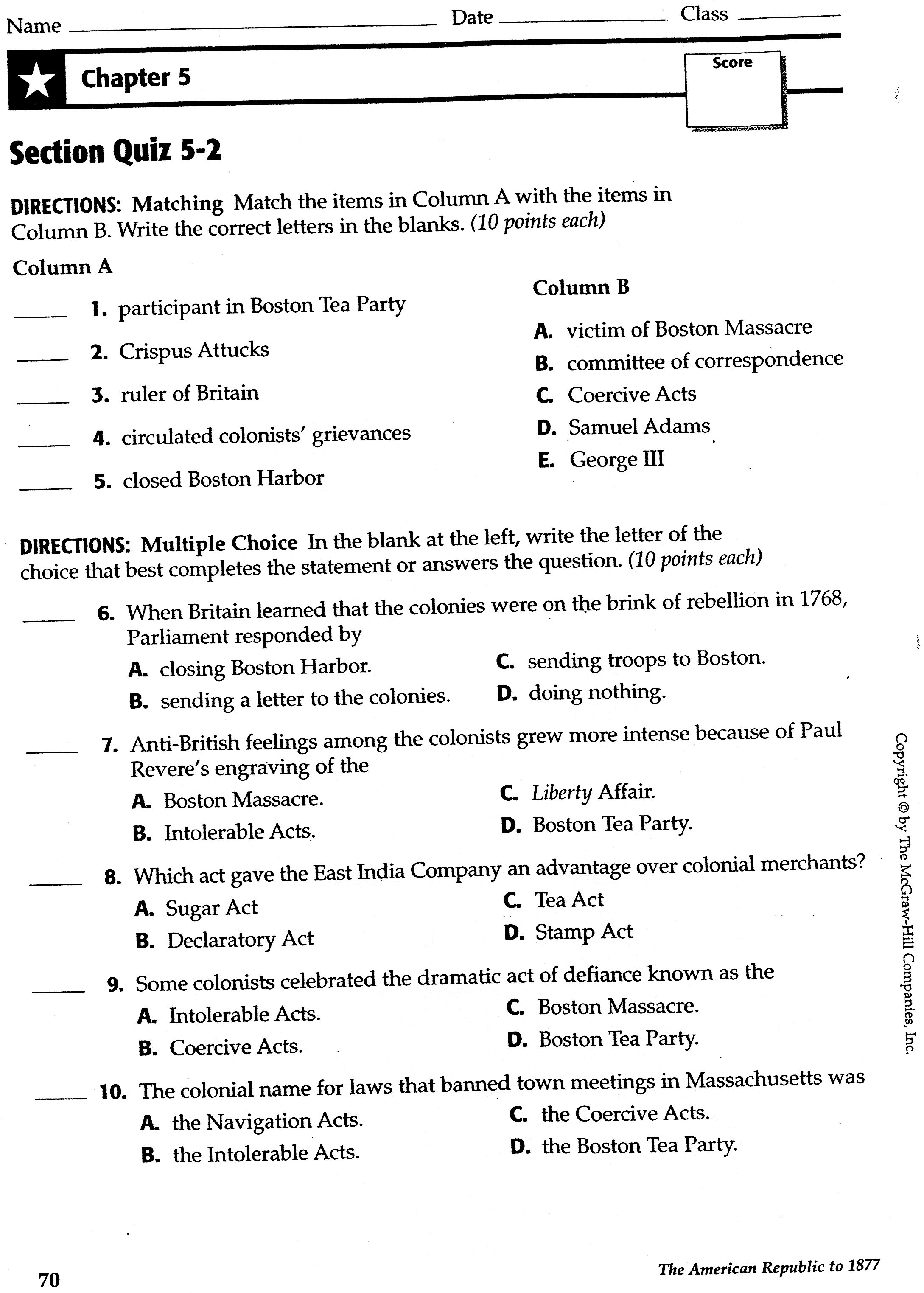 Quiz chapter 5 and 4